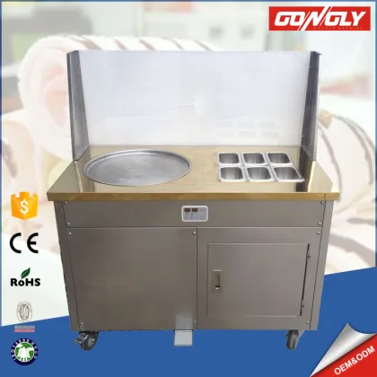 Machine manufacturers new products fried ice cream machine mesin ais krim goreng