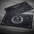 Carte de visite multi-processus noir Premium Stamping Logo