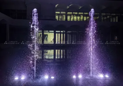 Outdoor Plaza Interactive Fountain