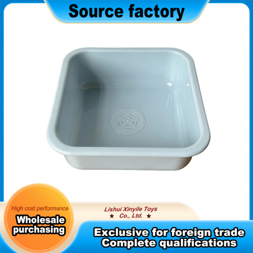 Baki Air Plastik Persegi untuk Permainan Dapur Anak