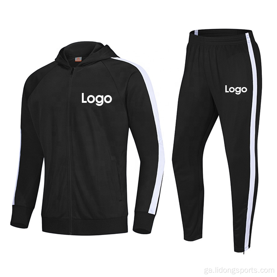 Lógó saincheaptha ag rith Mens Mens Polyester Sports Frucksuit