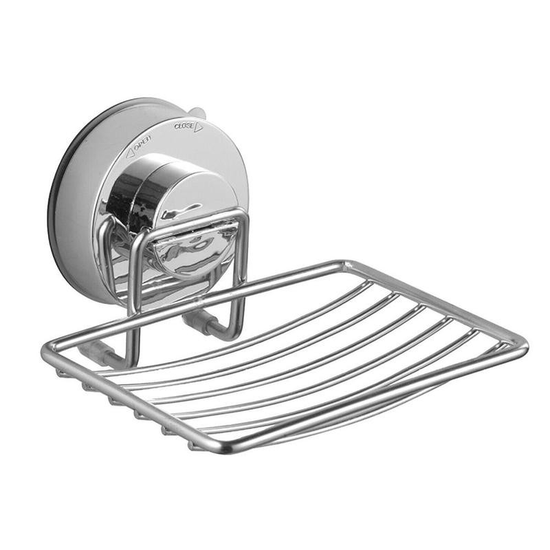 Stainless Steel Wall Mounted Shower Soap Holder Bathroom Storage Soap Bathroom Container Tray Rack Accessories Box Basket D X1A7