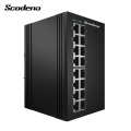 Scodeno OEM gestito POE 16port Switch Ethernet industriali