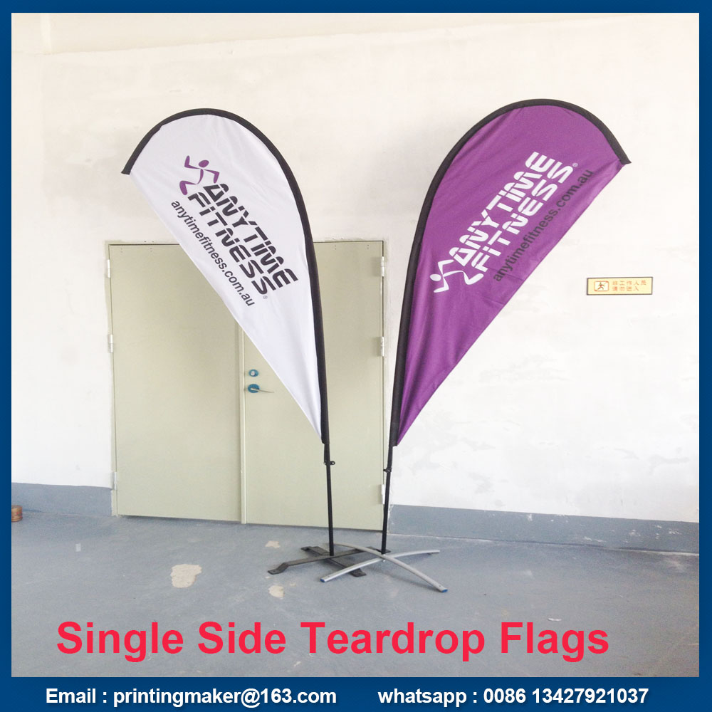 Custom Advertising Flying Teardrop Flags Banners