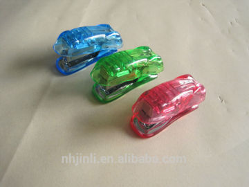 transparent mini plastic stapler for office supplies