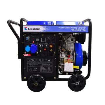 Portable 750W Excalibur Electric Generator with Welding Capabilities and Air Compressor