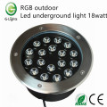 RGB exterior led luz subterrânea 18watt