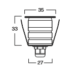 led inground light product 1W