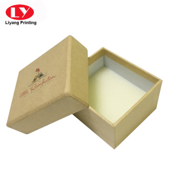 Small Square Brown Kraft Jewelry Cardboard Box