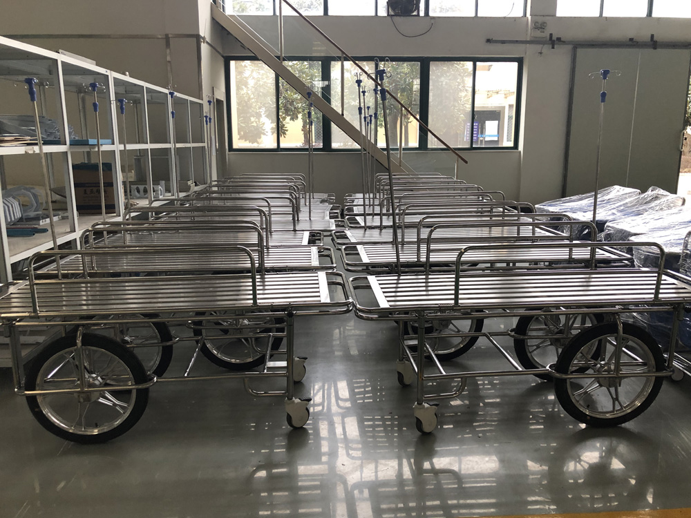 Hospital Stainless Steel Detachable Stretcher Trolley