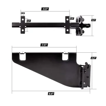 2-Pack Custom Wood Beam End Shelf Track E-Track Accessories for Enclosed Trailers and Warehouse