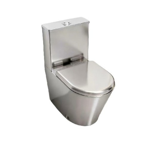 Modernes Vakuum-Toilettensystem aus Edelstahl