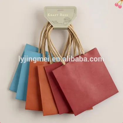 OEM colorful small shopping bag