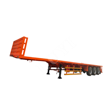 LUYI 3 Axle 40ft Container Semi Trailer Chassis Car Trailers Flat Bed Semi Trailer