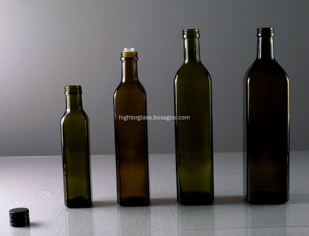 Square Shape Olive Oil Bottles