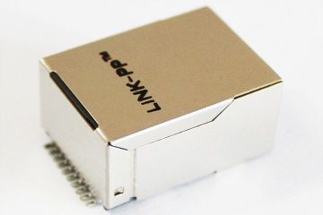Single Port Female Rj 45 Modular Plugs , Smt 100m Rj 45 Connectors Mjr11v2gya0-g11u