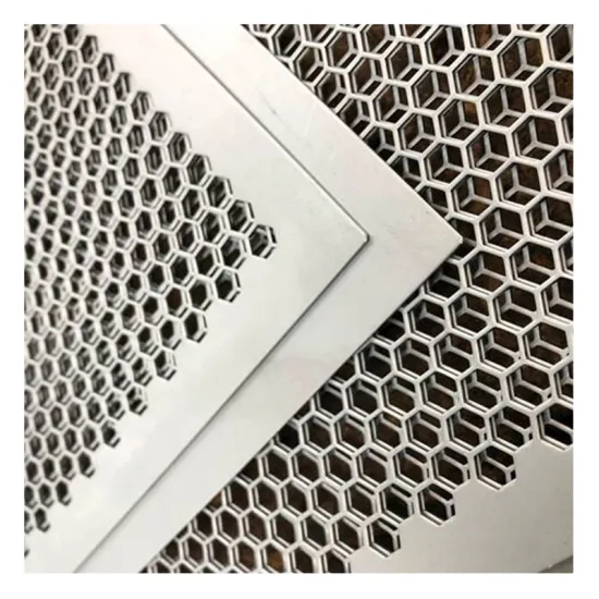 Customized Aluminum Hexagonal Perforated Sheet for Balcony Fence 2mm