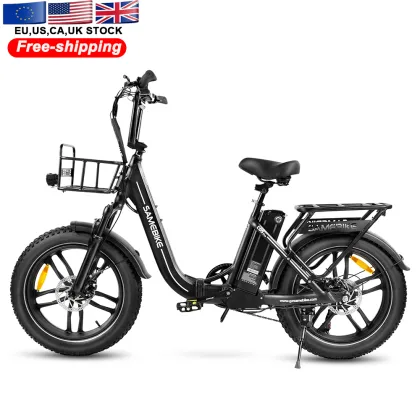 SAMEBIKE US Warehouse Fat Tire C05 Pro Electric Folding Bike