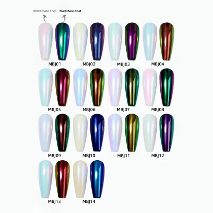 Chrome Liquid Nails Magic Aurora Powder