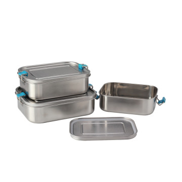 3 pieces lunch box with lock