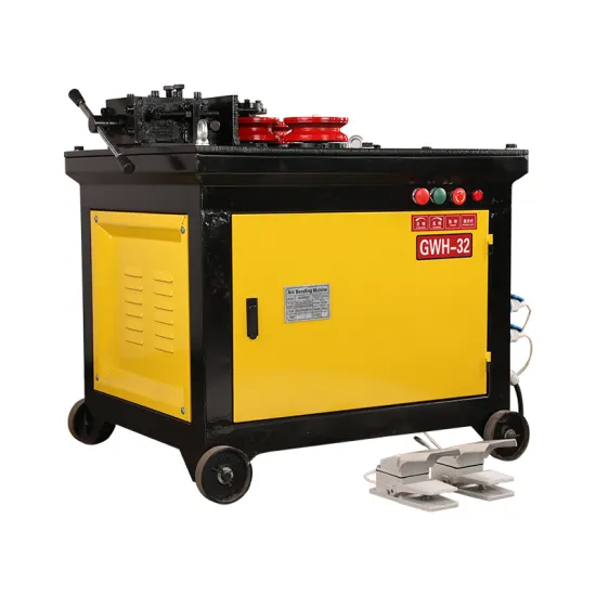 4kw motor 220V 50hz single phase GWH32 32mm HRB400 hoop circle bender spiral bending machine arc bending ring making machine