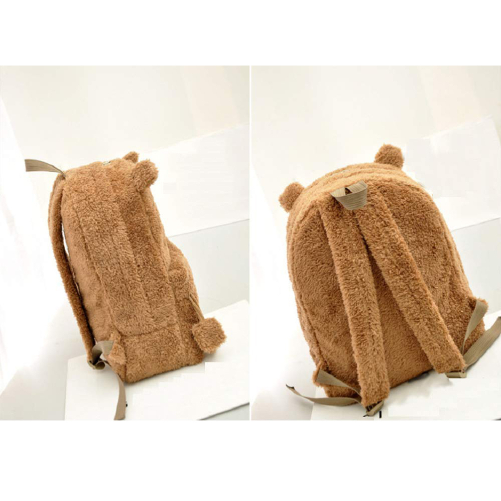 Cute Bear Plush Backpack 1