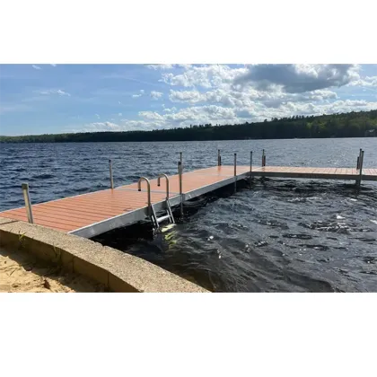 Aluminum Dock Pontoon Bridge Stationary Boat Docks