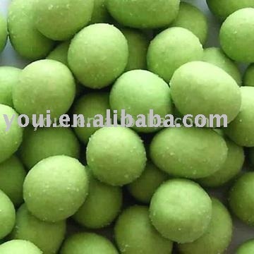 Wasabi coated soy beans