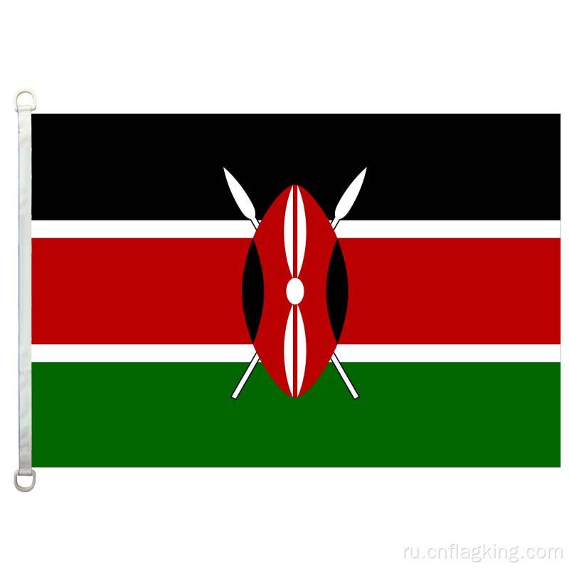 Флаг Кении 90 * 150см 100% полиэстер