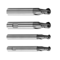 Fresa de topo de metal duro cnc de ponta esférica