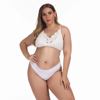 Sexy Plus size women lace bra