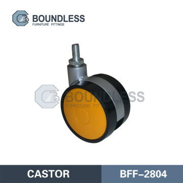 Threaded bolt castor / wheel