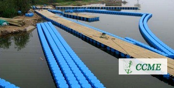Plastic HDPE floating pontoon cube
