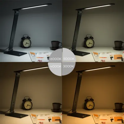 TaoTronics Metal LED Desk Lamp, 100% Premium Metal Body, Touch-Sensitive Control, 4 Light Modes Glare-Free, Adjustable Arm
