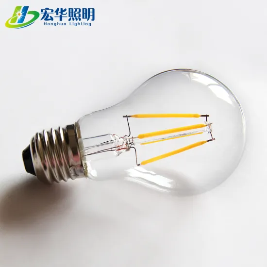 4W LED Filament Bulb A60 Clear Globe 60mm