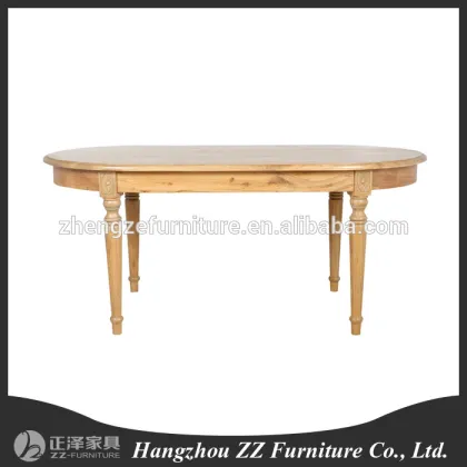 country style country solid wood Ellipse table