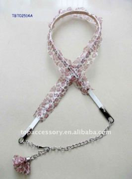 fashion white leather with glass stone belts