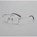 Gold Aviator Designer Eyewear Glasses Titanium Frames