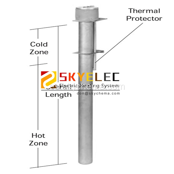 Calentadores de inmersión de tubo de titanio