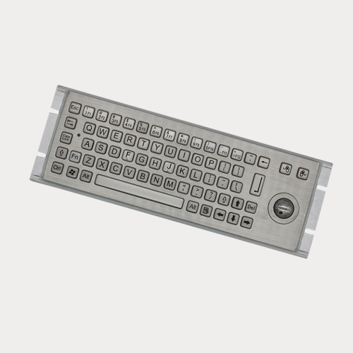 Industrial Metal Keyboard with Track Ball