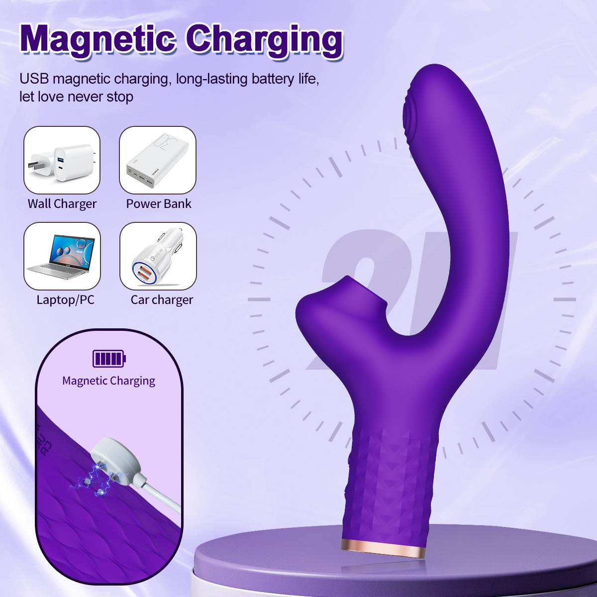 Elegant Suction Vibrator for Female Pleasure
