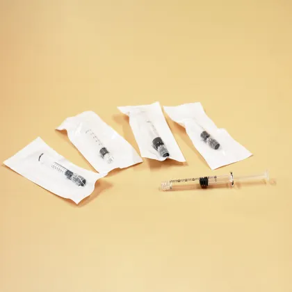 CE approved disposable medical glass syringes