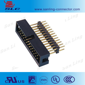 Elevator type 2.54mm box header wire to pcb connector