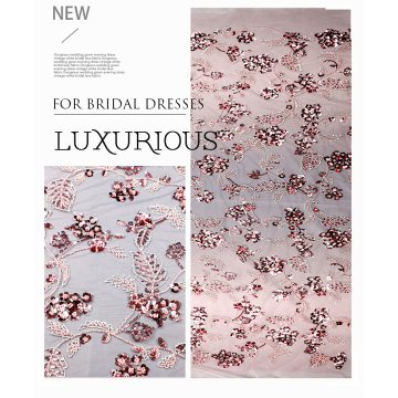 Mesh Sequin Embroidery Fabric