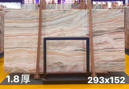 Natural Onyx Stone Marble Wall for Book Match Installation