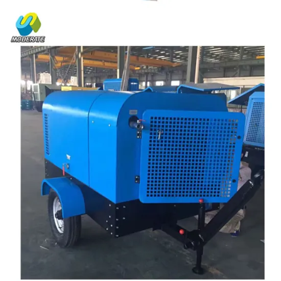 58kw partable type diesel screw air compressor