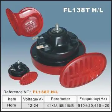 hot sale Electric Fiamm Auto Horn FL138TL