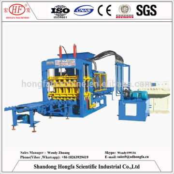 Shandong QT6-15B Semi-automatic concrete cement hollow brick making machine price with high quality