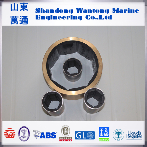 Marine cutless rubber bearing sliding bushing