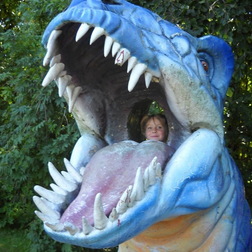 Dinosaur Park Equipment Dinosaur Head Statue for Photography